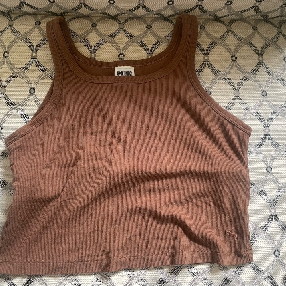 PINK Victoria's Secret Brown Tank Top